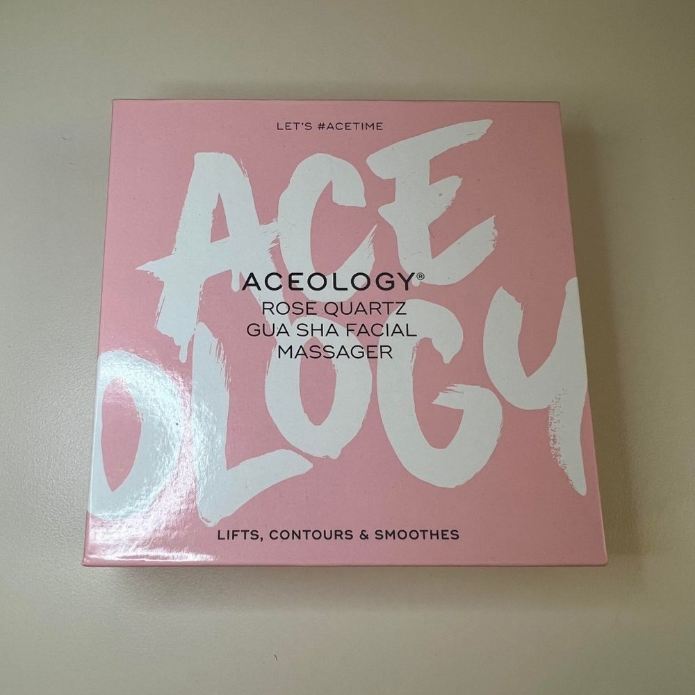 ACEOLOGY - Rose Quartz Gua Sha Facial Massager